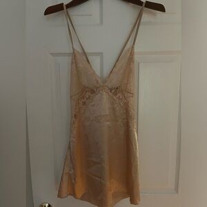 NWOT New Avid Love Lace and Satin Chemise Slip Lingerie Size Small
